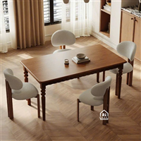 Bàn ăn gỗ tự nhiên phong cách châu Âu