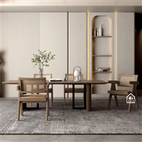 Bàn ăn dài gỗ tự nhiên – Thiết kế tối giản và sang trọng