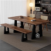 Bàn ăn gỗ tự nhiên phong cách kiến trúc – Thiết kế nghệ thuật