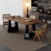 Bàn ăn gỗ tự nhiên phong cách kiến trúc – Thiết kế nghệ thuật