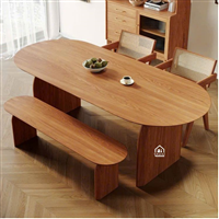 Bàn ăn gỗ tự nhiên hiện đại, nhiều kiểu dáng và màu sắc