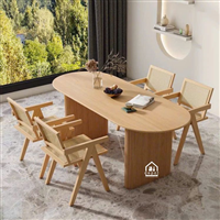 Bàn ăn gỗ tự nhiên hiện đại, nhiều kiểu dáng và màu sắc