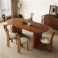 Bàn ăn gỗ tự nhiên hiện đại, nhiều kiểu dáng và màu sắc