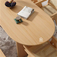 Bàn ăn gỗ tự nhiên hiện đại, nhiều kiểu dáng và màu sắc