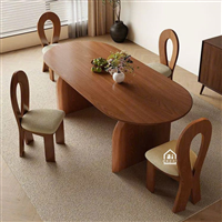 Bàn ăn gỗ tự nhiên hiện đại, nhiều kiểu dáng và màu sắc