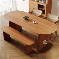 Bàn ăn gỗ tự nhiên hiện đại, nhiều kiểu dáng và màu sắc