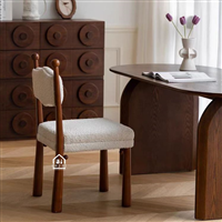 Ghế ăn gỗ tự nhiên bọc nệm cao cấp | Nội thất IKI DEPOT