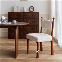 Ghế ăn gỗ tự nhiên bọc nệm cao cấp | Nội thất IKI DEPOT