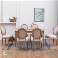 Ghế ăn Louis – Giao thoa giữa cổ điển Pháp và tinh thần Indochine