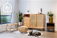 TỦ GỖ CĂNG MÂY IKI001
