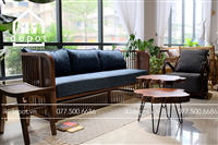 GHẾ SOFA NAN GỖ DEDAR KẸP MÂY