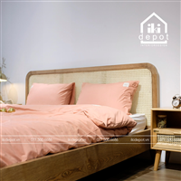 GIƯỜNG GỖ ASK - ĐẦU GIƯỜNG KHUNG GỖ CĂNG MÂY 01