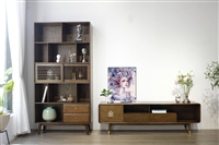 KỆ TIVI GÓC CONG 1 CÁNH, 2 NGĂN KÉO