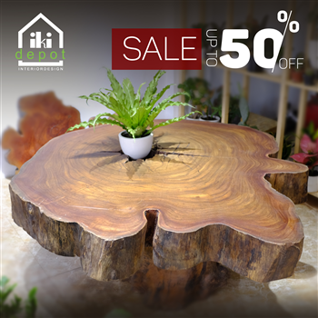 BÀN TRÀ GỖ LIM NGUYÊN TẤM - ĐƯỜNG KÍNH 1.3M dày 15 cm