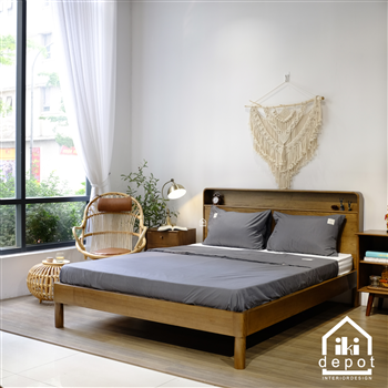 GIƯỜNG GỖ IKI007