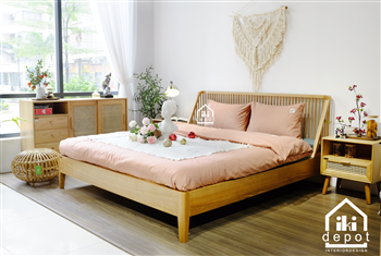 GIƯỜNG NAN GỖ DEDAR