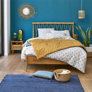 GIƯỜNG NAN GỖ IKI008